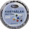 Kartnålar Actual Runda Svart, 20 mm, 100 st