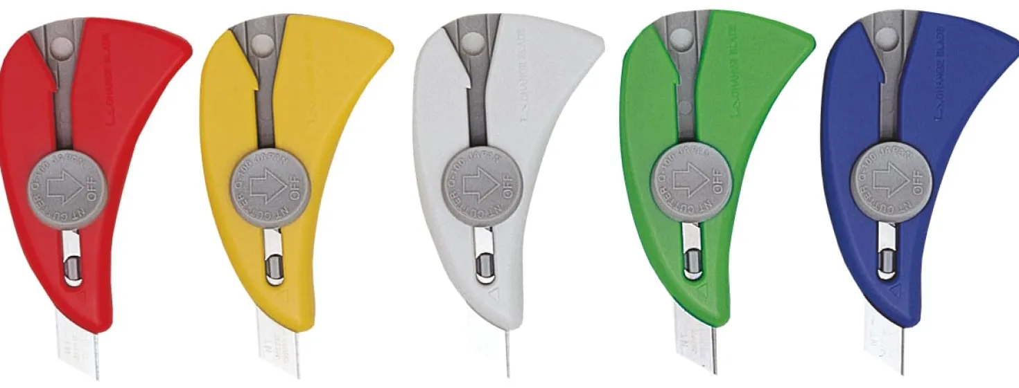 Kartongkniv NT-Cutter Quick Knife Q-100P, sorterade färger