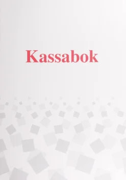 Kassabok Burde A5, häftad, 32 sidor
