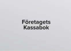 Kassabok Burde Företagets A4L, häftad, 64 sidor, 30 uppslag