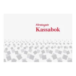 Kassabok Burde Företagets A4L, häftad, 64 sidor, 30 uppslag