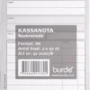 Kassanotor Burde A6, 50 numrerade kvitton, dubbla exemplar
