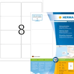 Klisteretiketter Herma Premium 99,1 x 67,7 mm, vita, 800 st