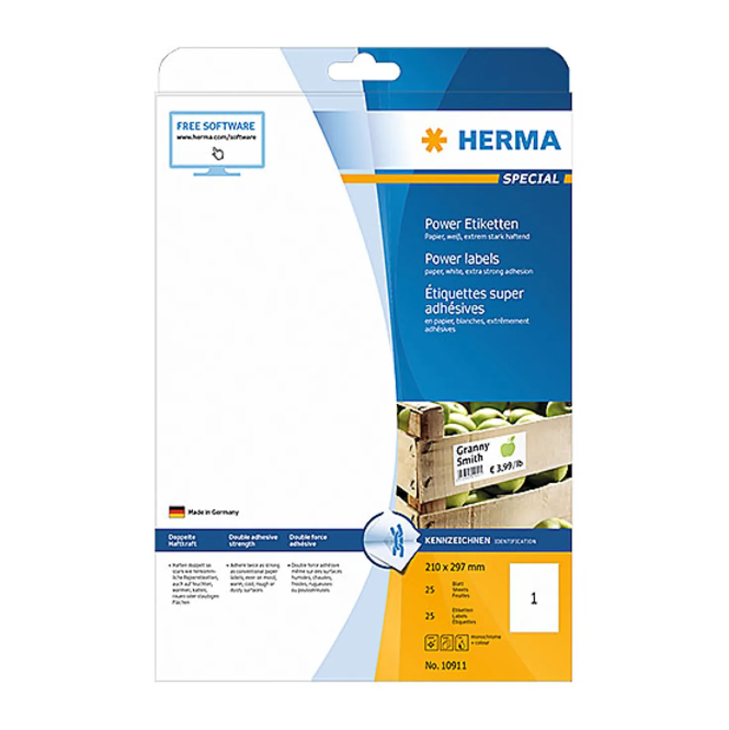 Klisteretiketter Herma Special Power, 105x48mm, 300 st