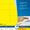 Klisteretikett Herma Special, gul, 70x37mm, 2400 st