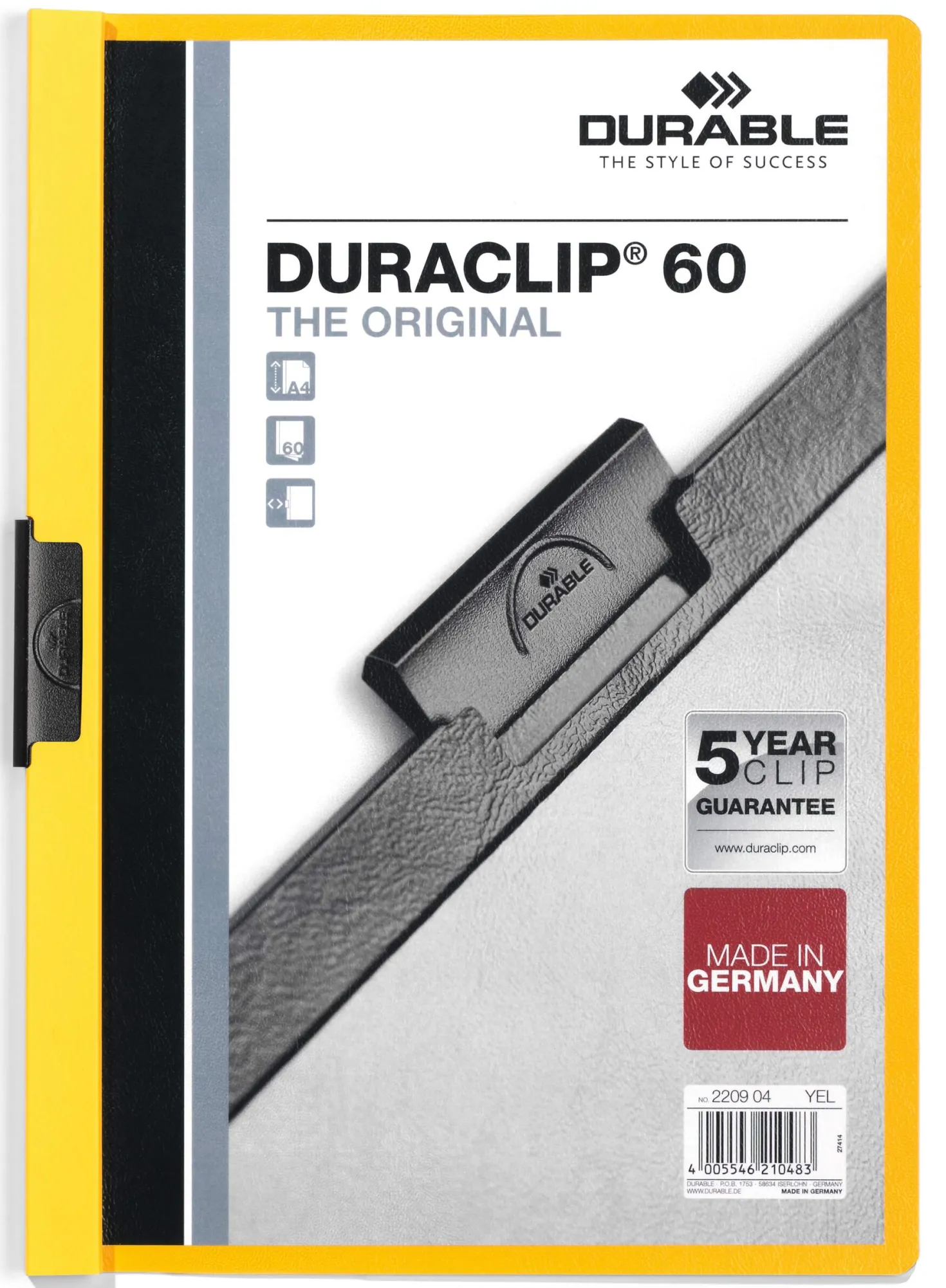 Klämmapp DURABLE DURACLIP® 60, A4