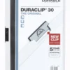 Klämmapp Durable Duraclip 30 A4, vit, 30 ark