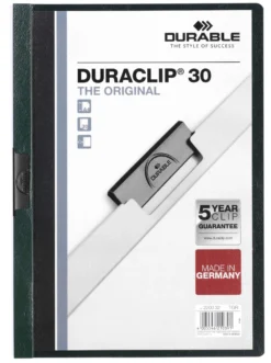 Klämmapp DURABLE DURACLIP® 30, transparent framsida