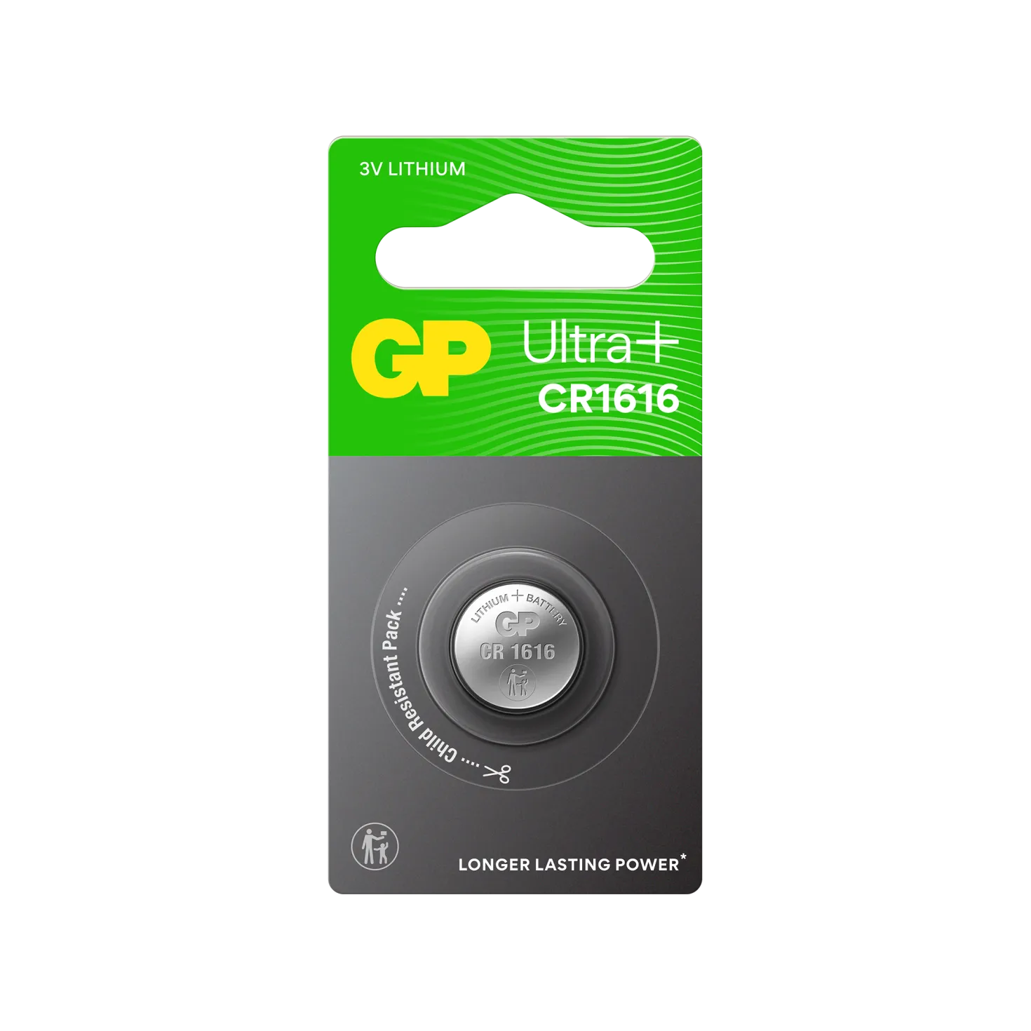 Knappcellsbatteri GP Lithium CR1616, 3V