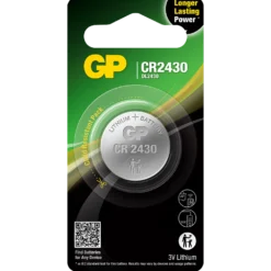 Knappcellsbatteri GP Litium CR2430, 3V, 300 mAh