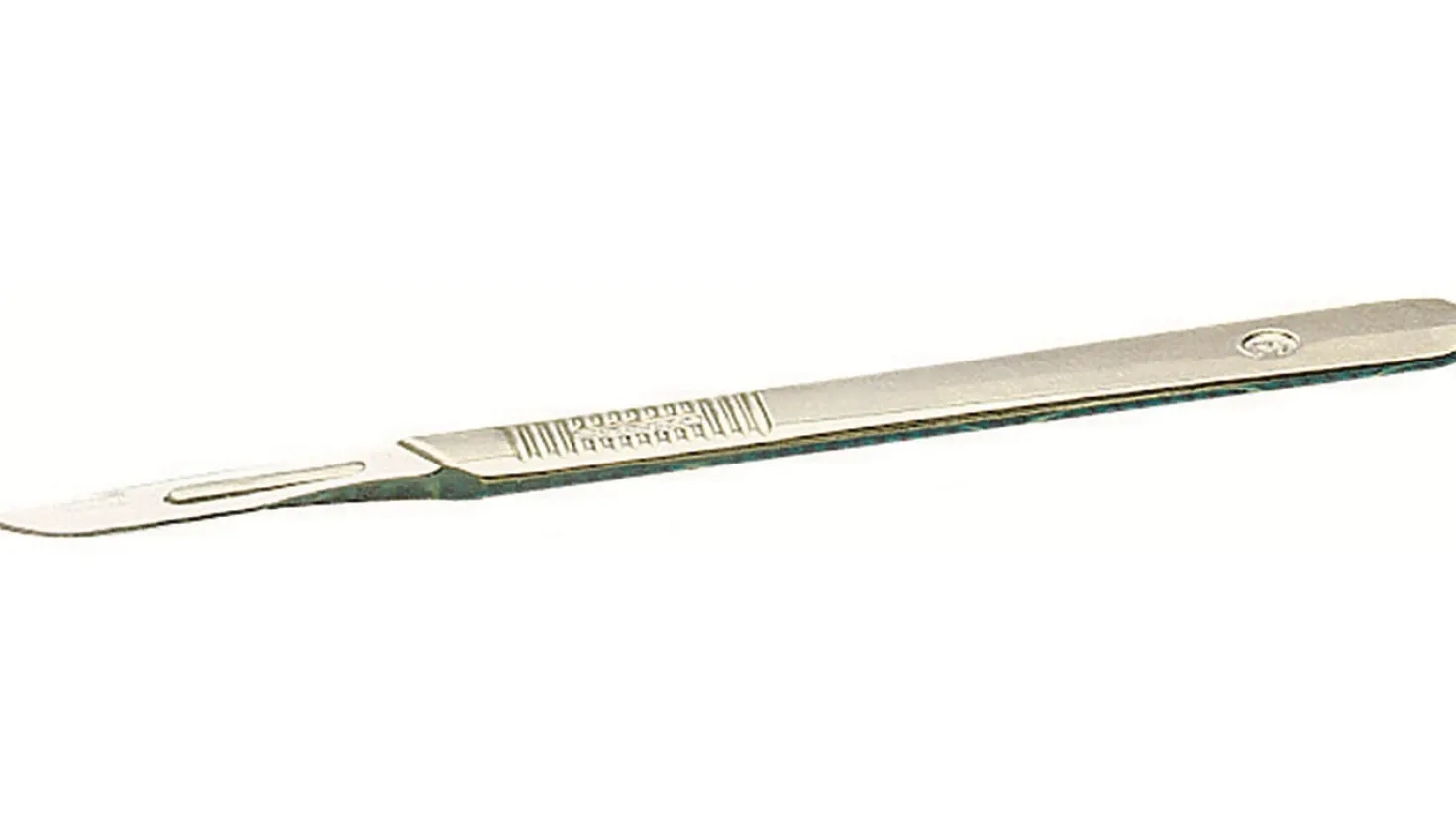 Knivskaft Bngers Paragon 3, skalpellblad 10-15, silver