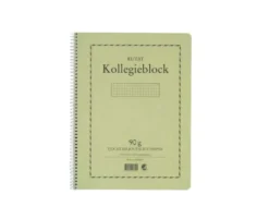 Kollegieblock A4 Rutat, 70 blad, 90 gram, spiralbundet