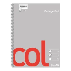 Kollegieblock Bantex Col A4, olinjerat, ohålat, 70 blad, 10-pack