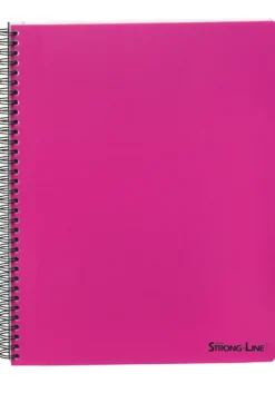 Kollegieblock Bantex Strong-Line A4, linjerat, rosa, 80 ark