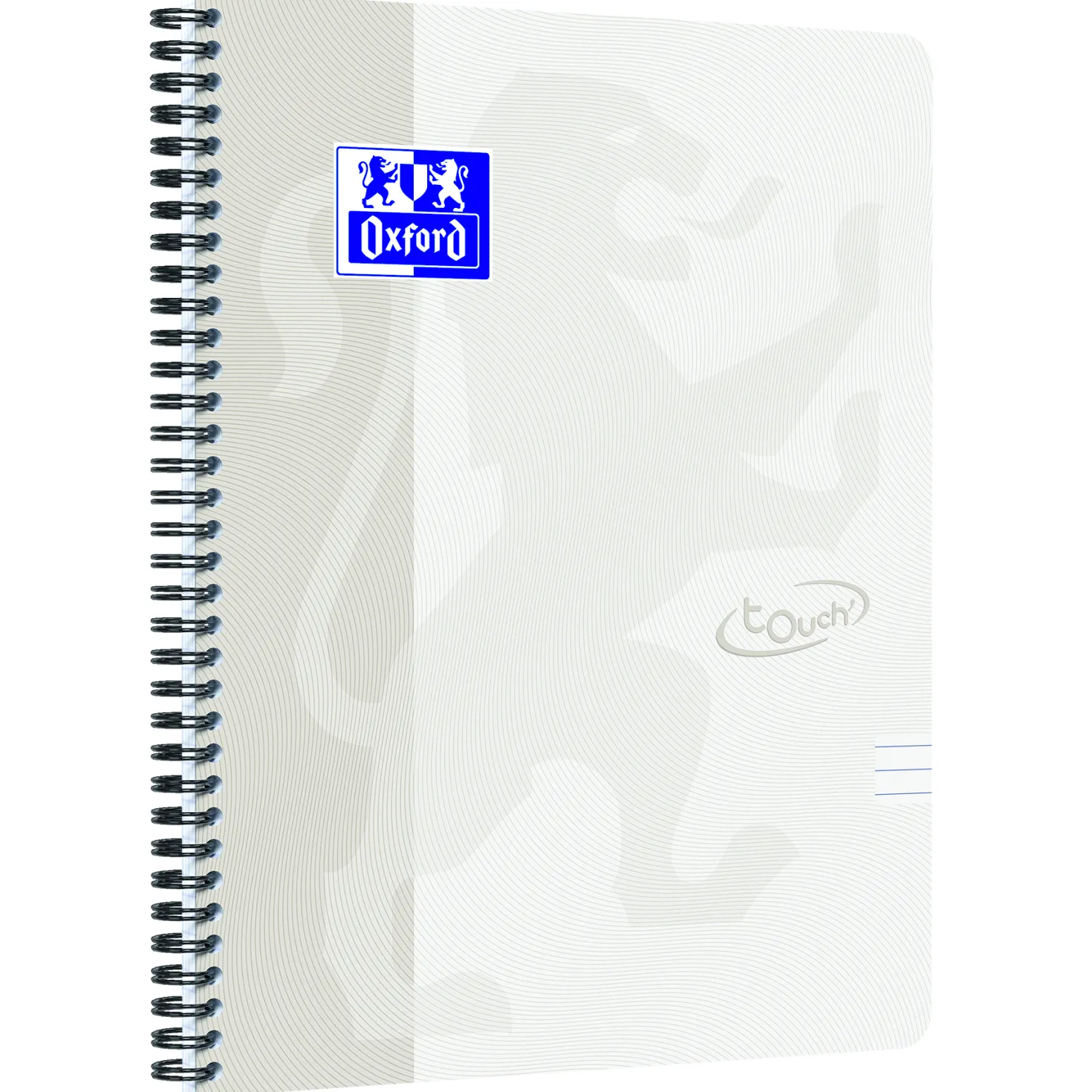 Kollegieblock Oxford Touch A4+, linjerat, 70 blad, vit
