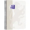 Kollegieblock Oxford Touch A5+ linjerat, 70 ark, vit