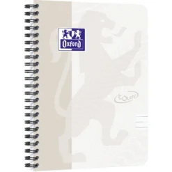 Kollegieblock Oxford Touch A5+ linjerat, 70 ark, vit