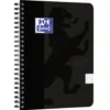 Kollegieblock Oxford Touch A5+ rutat, 90 g/m², 70 ark, svart