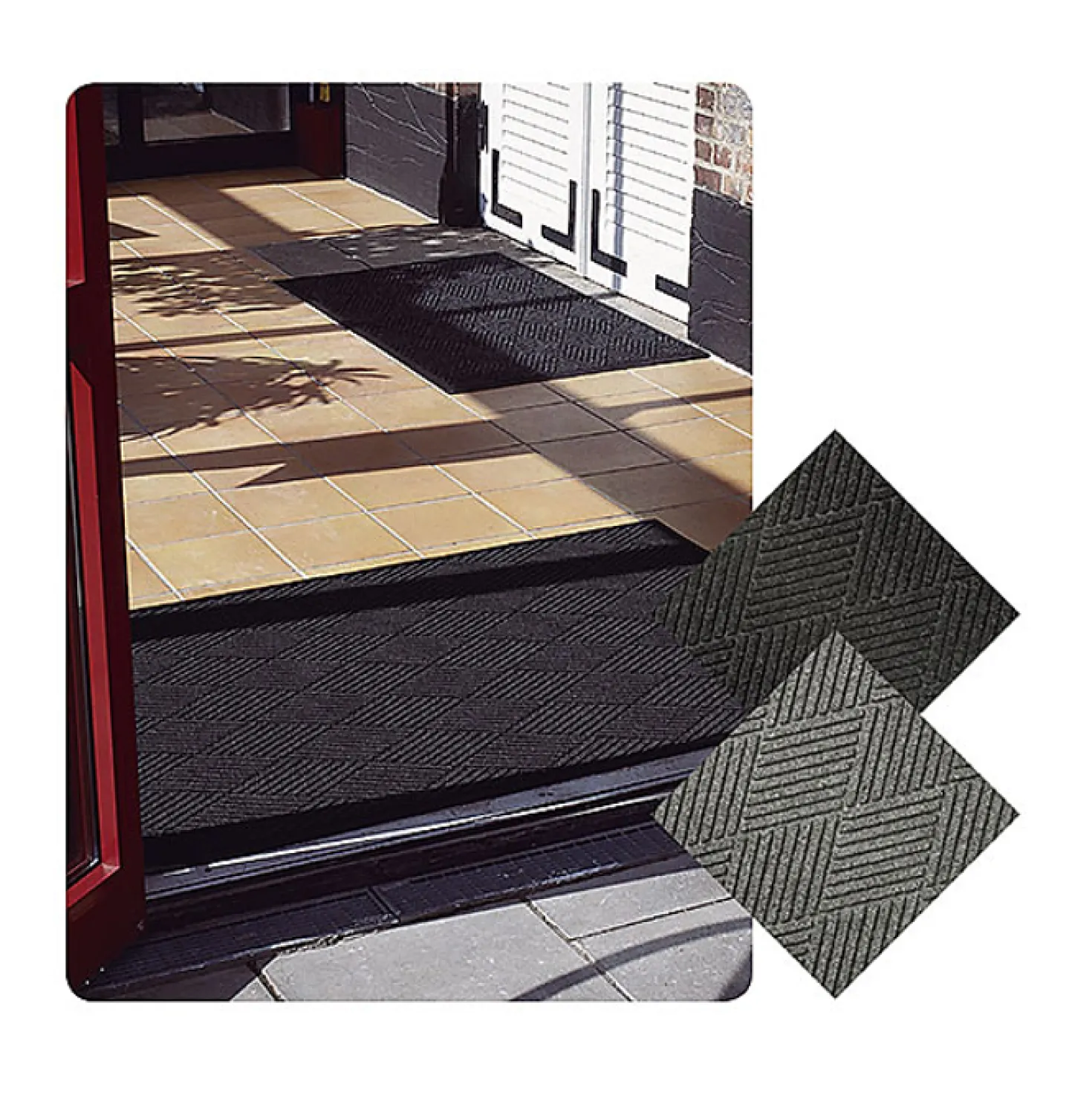 Kombinationsmatta Combi Premier Eco, svart, 85x150 cm, 9 mm
