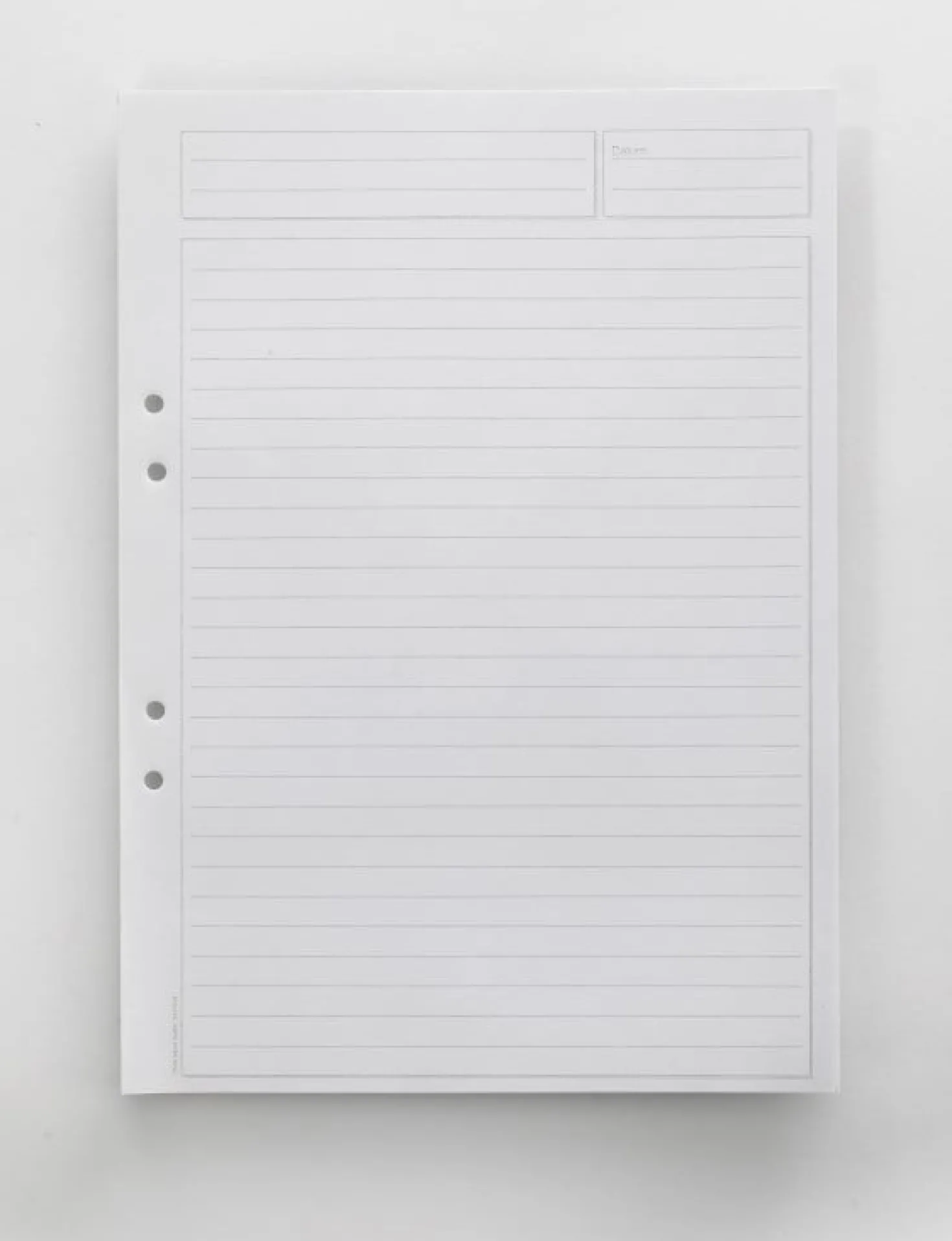 Konferensblock Bantex A4 linjerat, 10 blad, triohålat