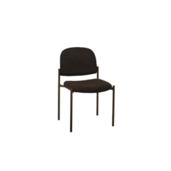 Konferensstol Helsingfors stapelbar, vadderad, svart
