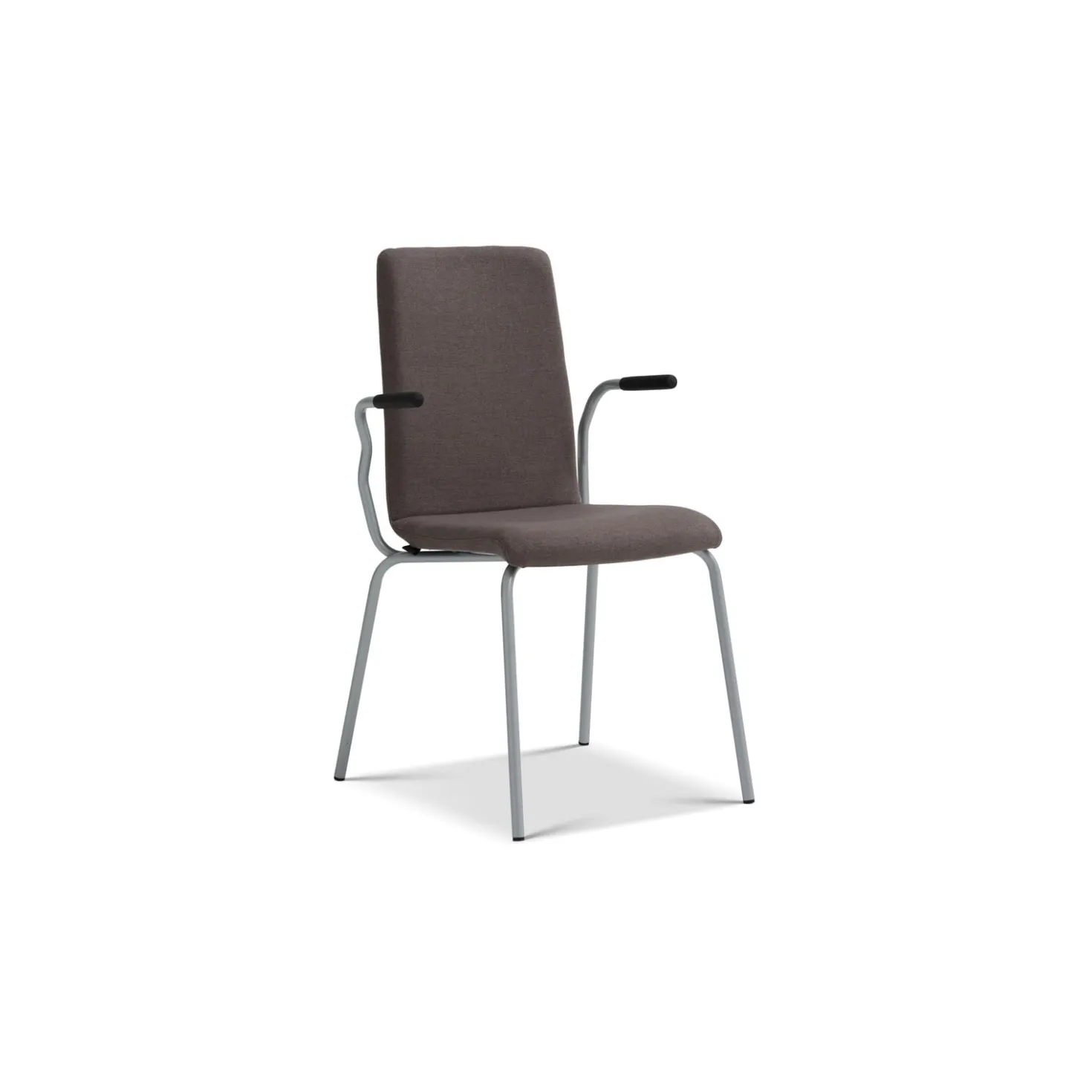 Konferensstol Lotus Bristol Karmstol Ellie, mörkgrå, silver