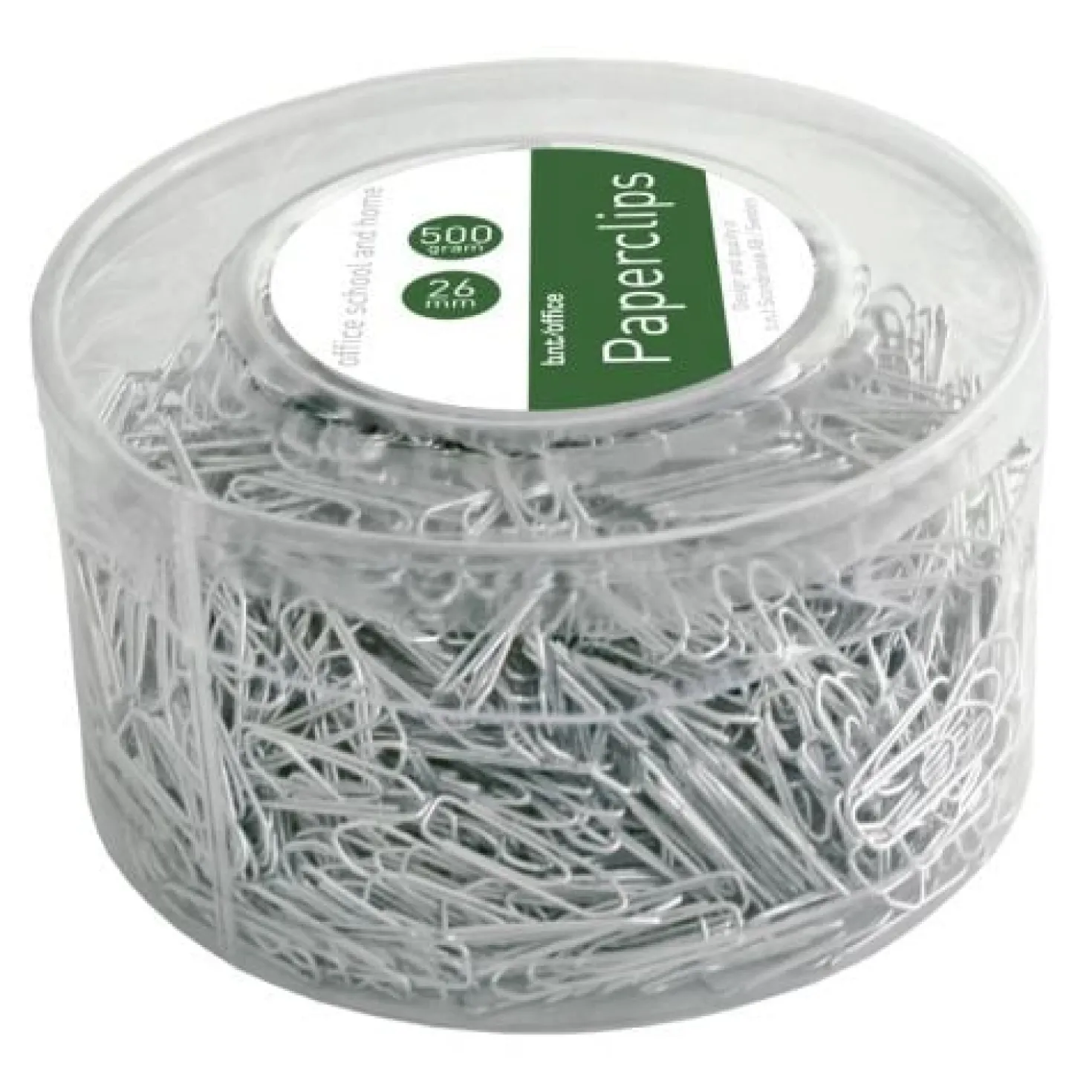 Kontorsgem BNT 26mm silverfärgade, galvaniserat stål, 500 gram