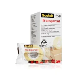 Kontorstejp Scotch 550 Transparent, 19mm x 33m