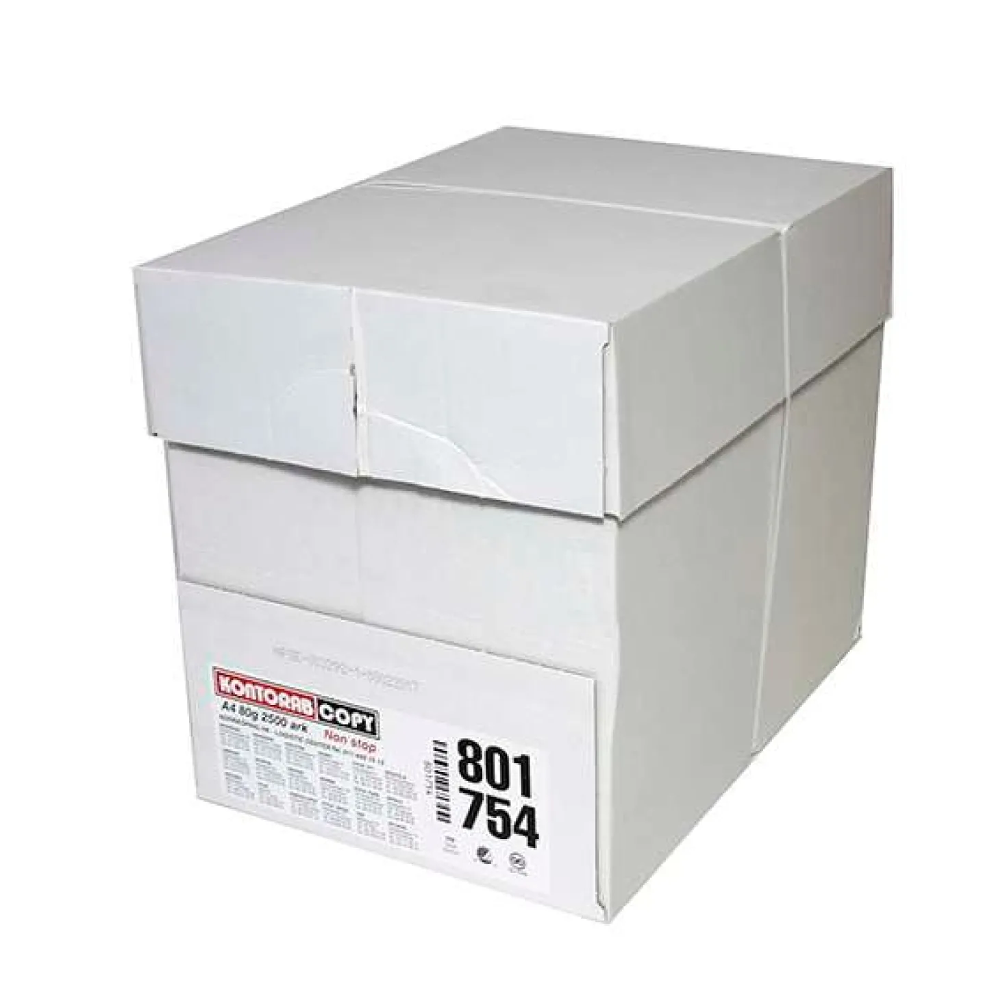 Kopieringspapper Kontorab A4 80g, ohålat, Svanenmärkt, 2500 ark