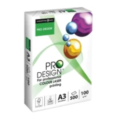Kopieringspapper Pro Design A3 100g, vit, 500 ark/fp