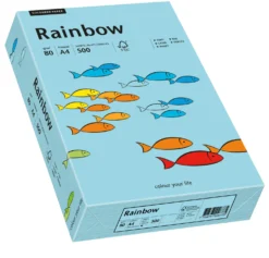 Kopieringspapper Rainbow A4 80g Mellanblå, 500 ark