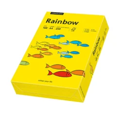 Kopieringspapper Rainbow A4 160g Intensivgul, 250 ark