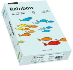 Kopieringspapper Rainbow A4 80g ljusblå, 500 ark