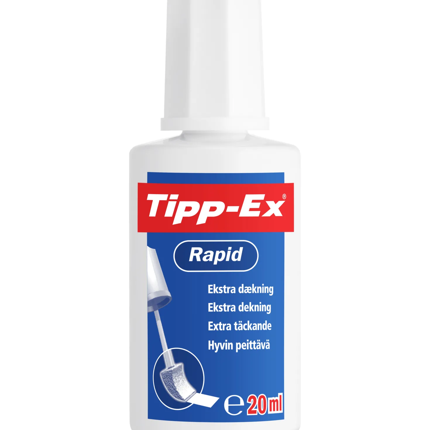 Korrigeringsvätska Tipp-Ex Rapid, snabbtorkande, skumapplikator