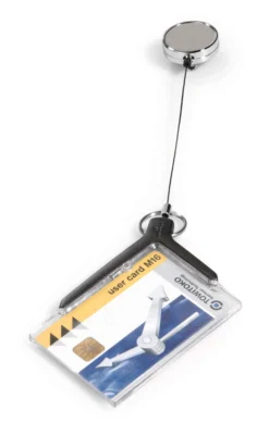 Korthållare Durable DE LUXE PRO med jojo, 1 kort