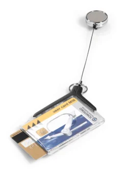 Korthållare Durable DE LUXE PRO DUO med jojo, 2 kort