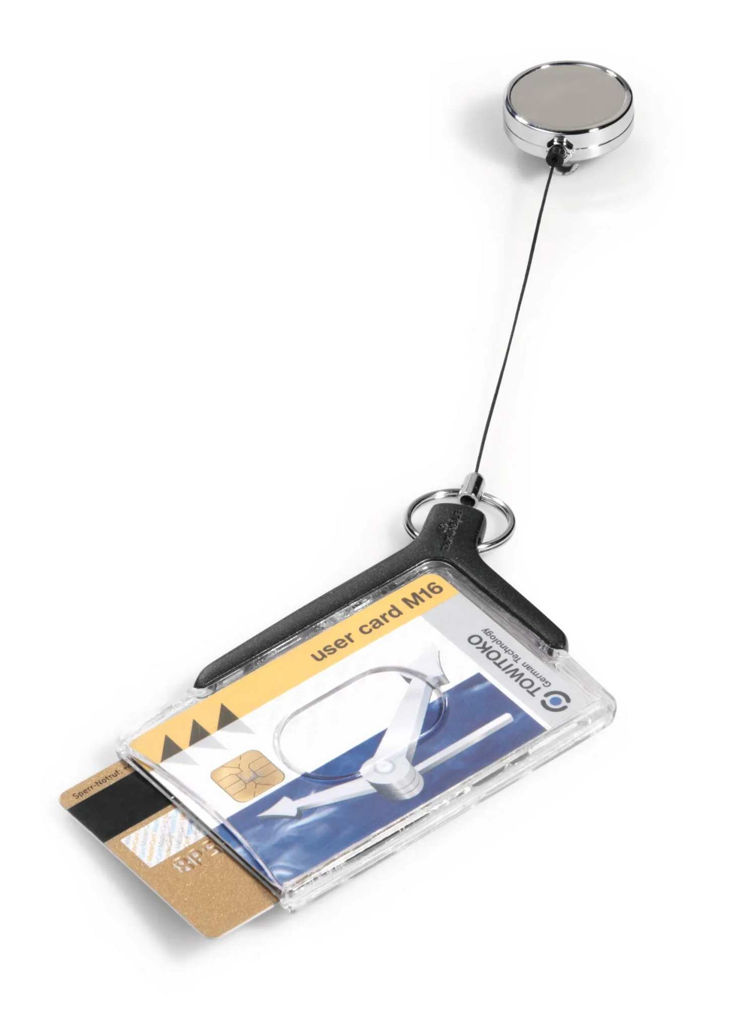 Korthållare Durable DE LUXE PRO DUO med jojo, 2 kort