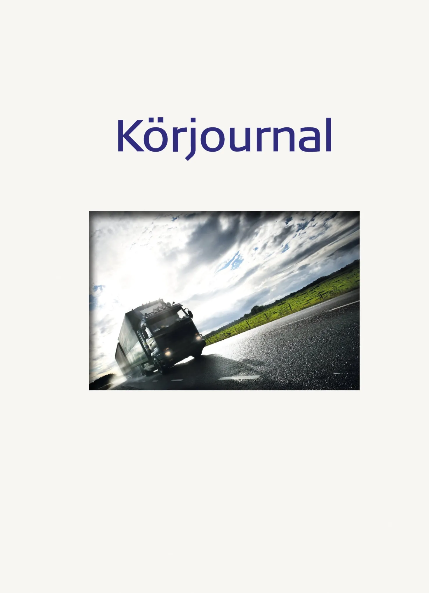Körjournal A5 32 blad
