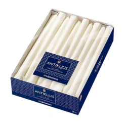 Kronljus Liljeholmens Stearin, vit, 25,5 cm, 30 st