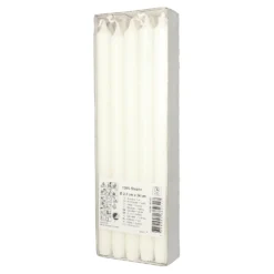 Kronljus Papstar Stearin, vit, 34 cm, 10 st