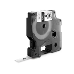 Krympslang Dymo M1400, 9mm, svart på vit
