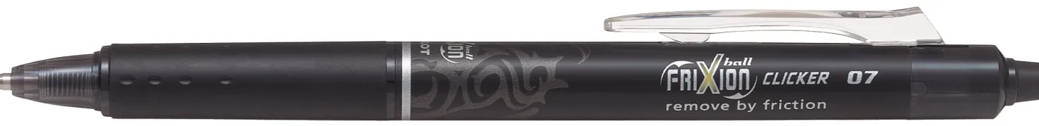 Kulpatron Pilot Frixion Clicker/LX, svart, 0,7 mm, 3 st