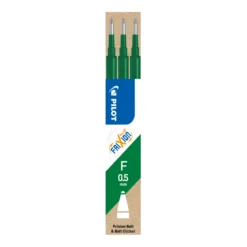 Kulpatron Pilot Frixion Point Clicker, grön, 0,5 mm, 3 st