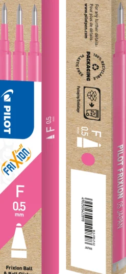 Kulpatron Pilot Frixion Point Clicker, rosa, 3 st