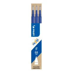 Kulpatron Pilot Frixion Point Clicker, blå, 0.5 mm, 3 st