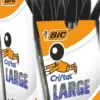 Kulpenna Bic Cristal L, svart, bred 1,6 mm spets