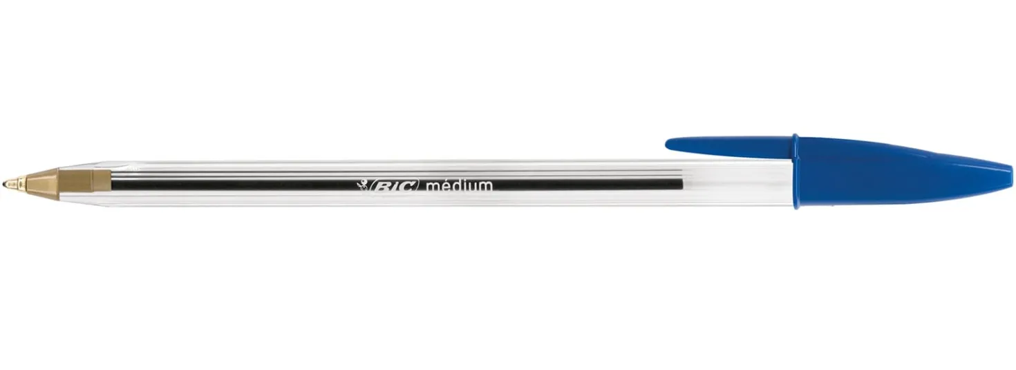 Kulpenna Bic Cristal M, dokumentäkta bläck, blå, 1,0 mm
