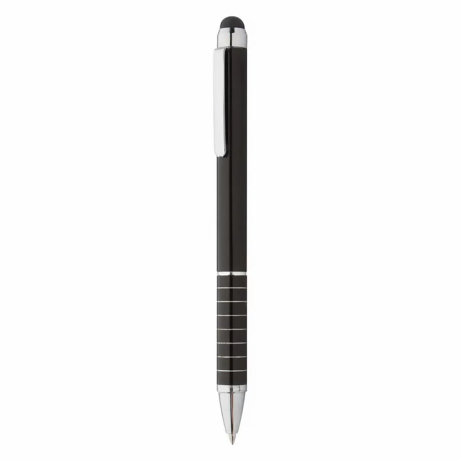 Kulpenna MINOX Touch, svart aluminium, blått bläck, touchfunktion