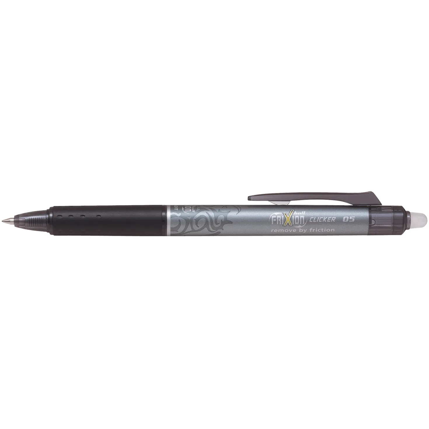 Kulpenna Pilot FriXion Clicker Raderbar, svart, 0,5 mm