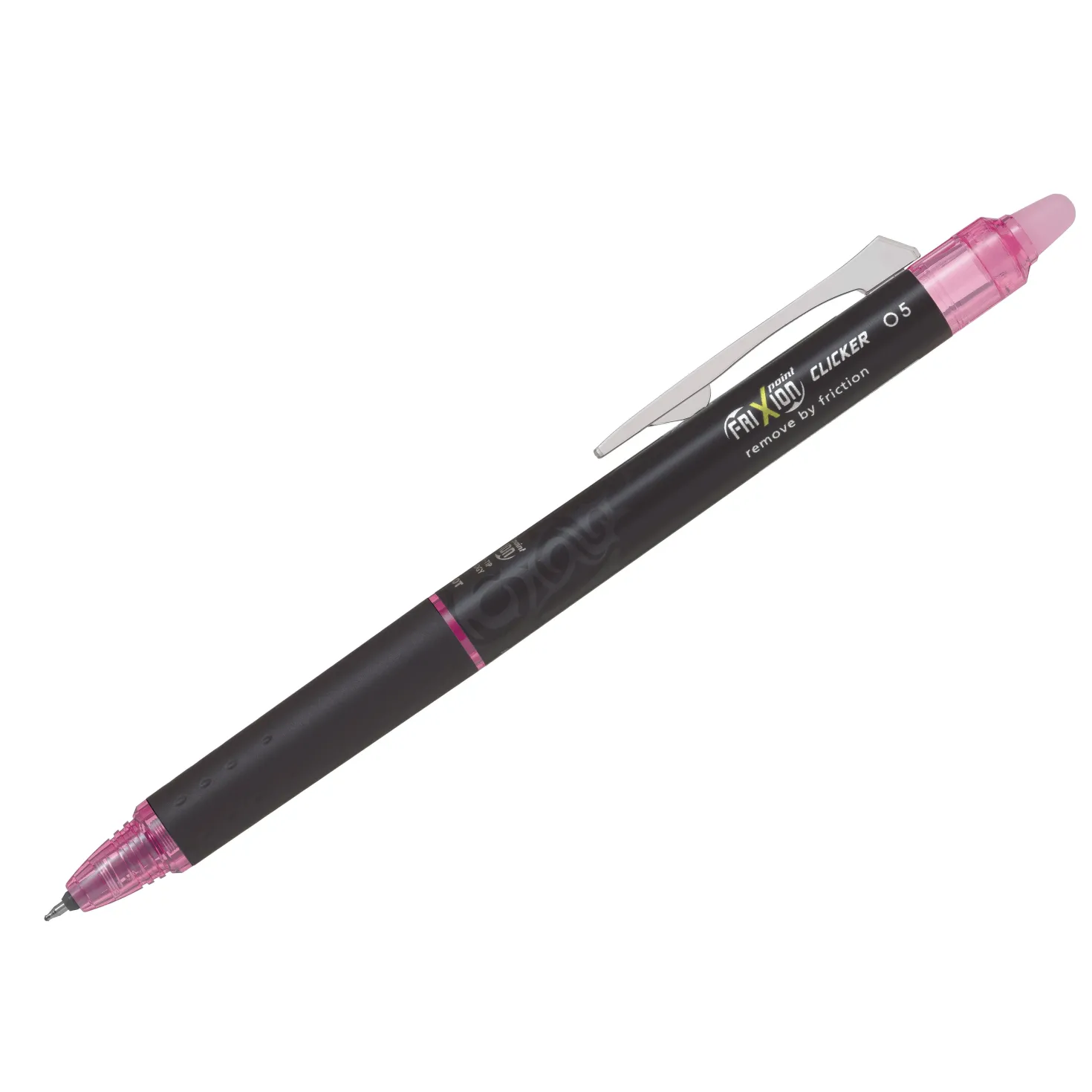 Kulpenna Pilot Frixion Point Clicker Raderbar, rosa, 0,5 mm
